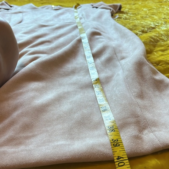 Calvin Klein Suede Like Blush Pink Dress with Sleeves NWOT - Picture 9 of 17